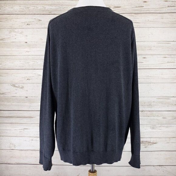 NWT Harley Davidson Mens Size 2XL Bar & Shield Logo Gray Knit Crew Neck Sweater - Picture 4 of 11